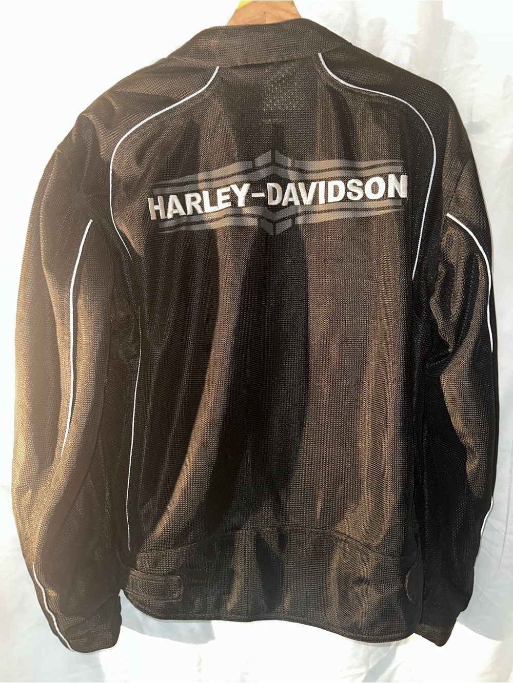 No.22 Harley-Davidson Men's Mesh Riding Jacket Black Size Large - Picture 2 of 5